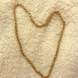 14k Diamond Cut Italian Gold Rope Chain